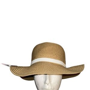 Haute Hippie Kids Beige Straw Hat.New With Tag